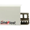 плинтус для пола LinePlast LS 001 Белый С Тиснением