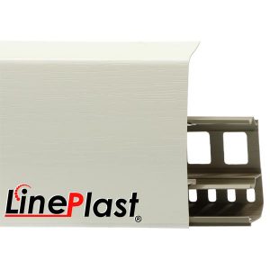 Плинтус для пола LinePlast LS 002 Белый Глянец