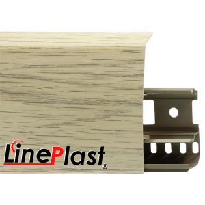 Плинтус для пола LinePlast LS 004 Аруша Светло-Серый