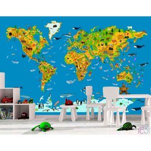 Фотообои Citydecor Детская (карта мира) 287
