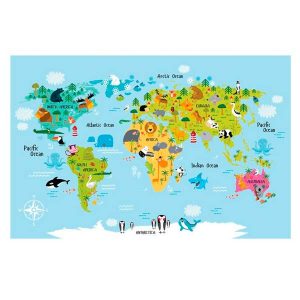 Фотообои Citydecor Детская (карта мира) 296