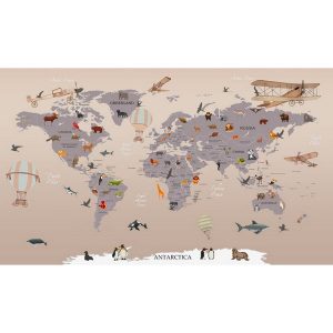 Фотообои Citydecor Детская (карта мира) 116