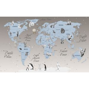 Фотообои Citydecor Детская (карта мира) 58