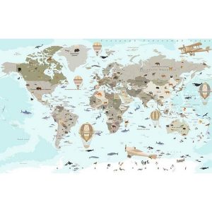 Фотообои Citydecor Детская (карта мира) 78