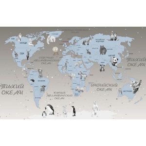 Фотообои Citydecor Детская (карта мира) 80
