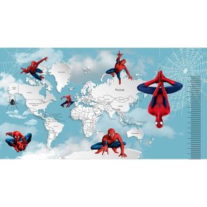 Фотообои Citydecor Superhero (карта мира с ростомером) 01