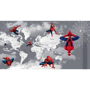 Фотообои Citydecor Superhero (карта мира с ростомером) 05