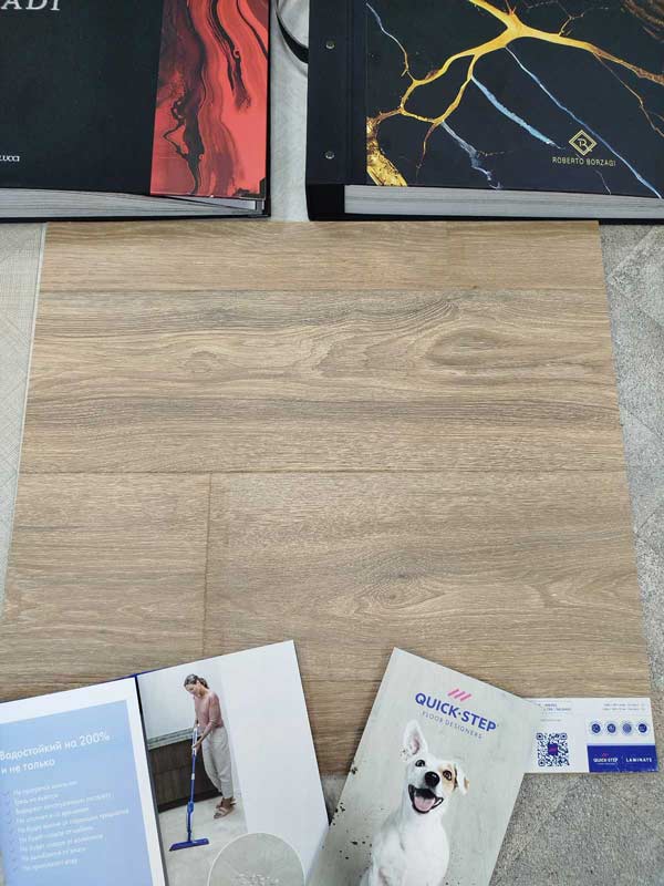 Ламинат Quick-Step Impressive Ultra Дуб Скалистый IMU 8466 крупным планом